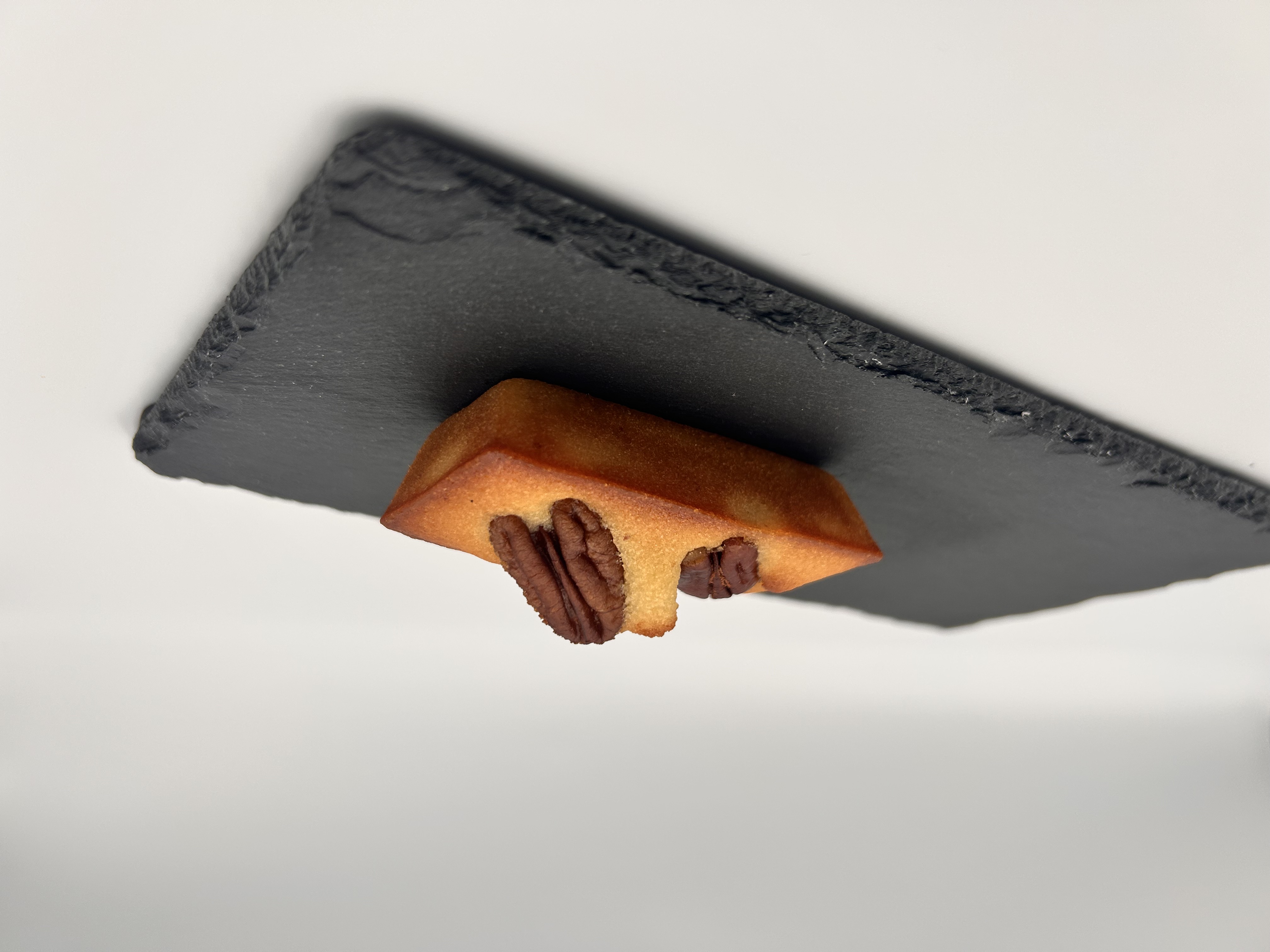 Pecan financier with toasted pecan